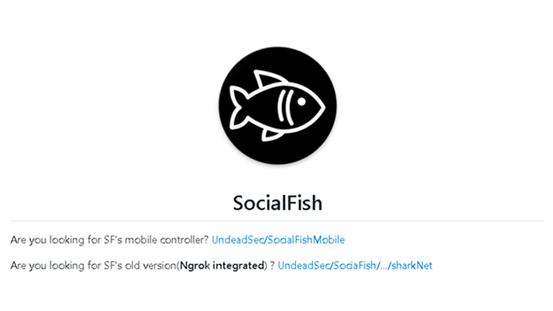  Сайт Social Fish предлагает старую версию приложения с интегрированным ngrok.