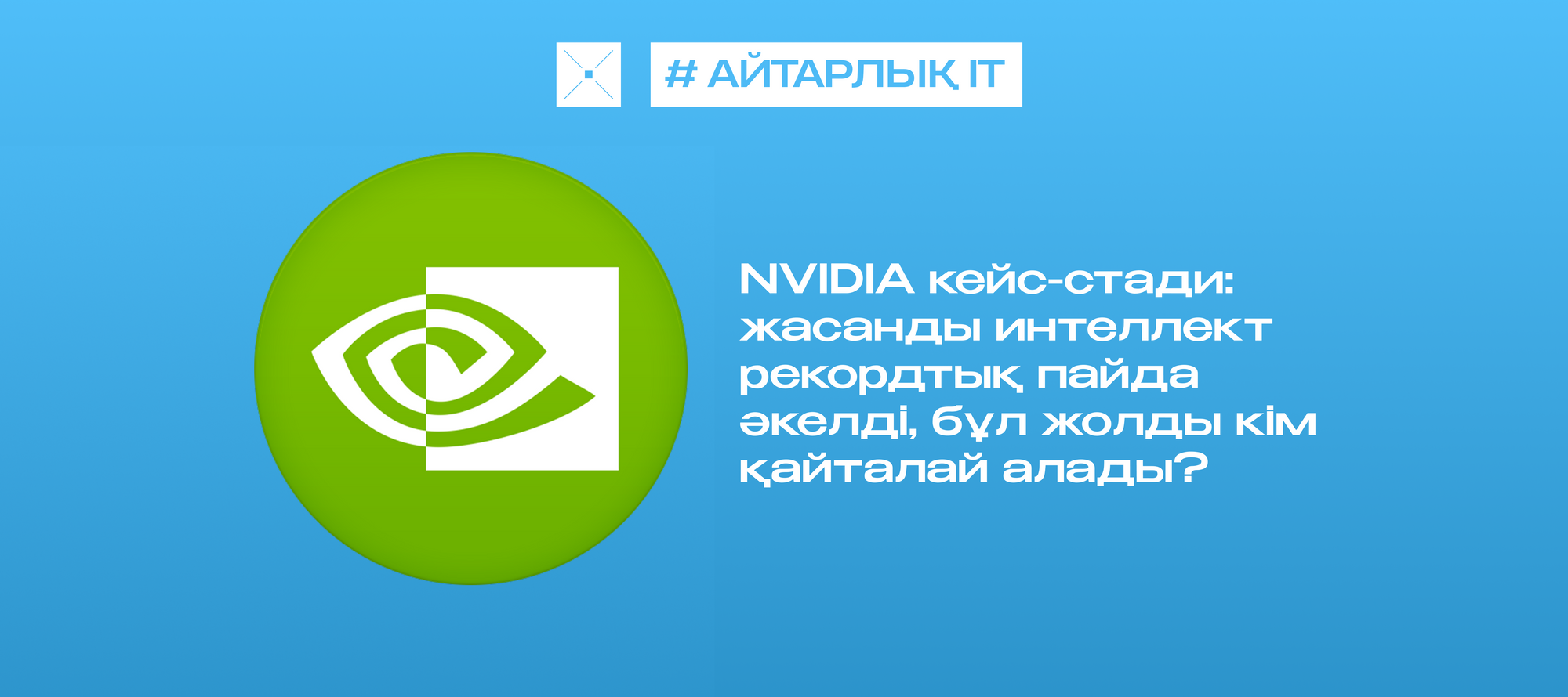 NVIDIA кейс-стади: жасанды интеллект рекордтық пайда әкелді, бұл жолды кім қайталай алады?