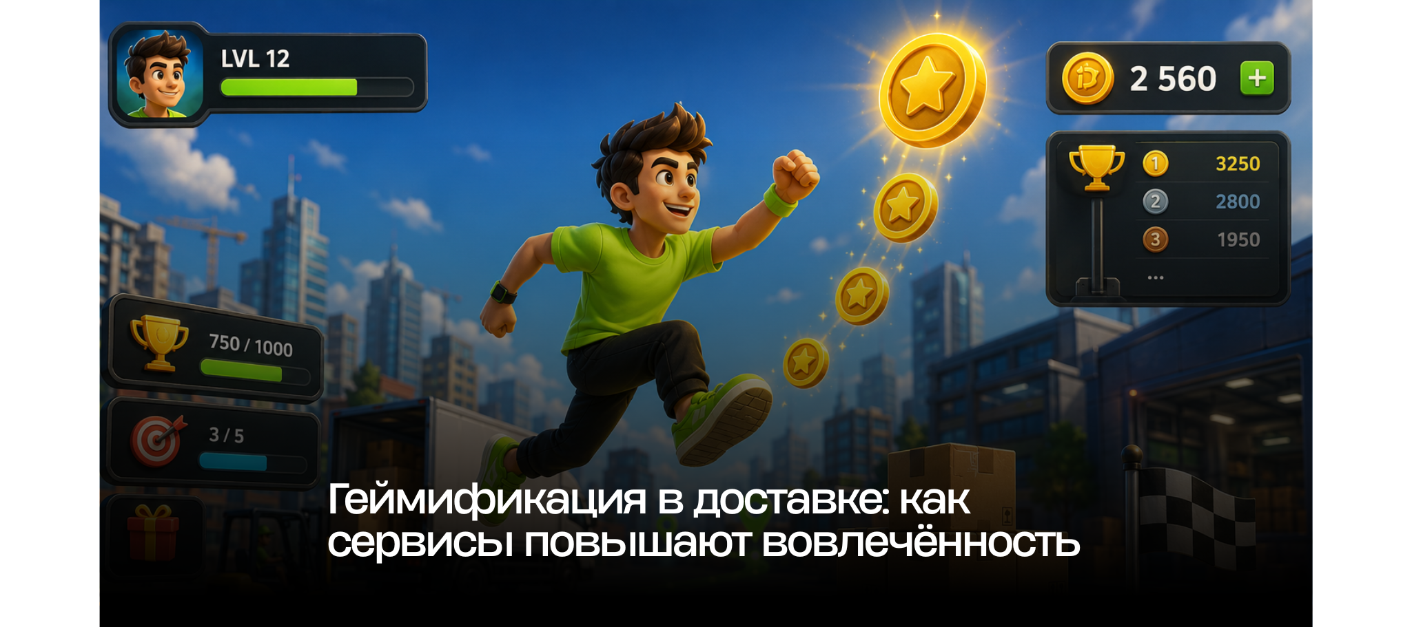 Геймификация в доставке: как сервисы повышают вовлечённость