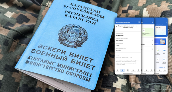 Сведения о воинской службе доступны в приложении eGov Mobile