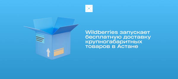 Wildberries запускает бесплатную доставку крупногабаритных товаров в Астане