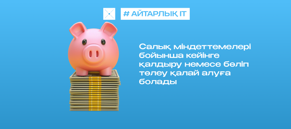 Салық міндеттемелері бойынша кейінге қалдыру немесе бөліп төлеу қалай алуға болады