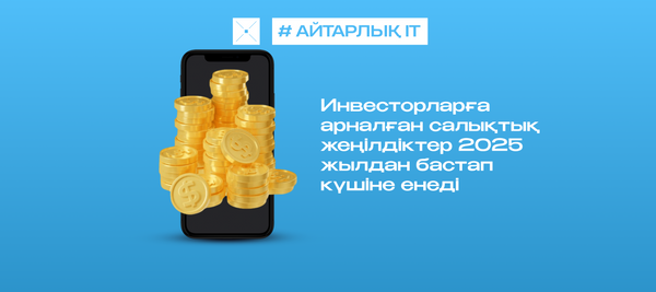Инвесторларға арналған салықтық жеңілдіктер 2025 жылдан бастап күшіне енеді