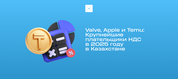 Valve, Apple и Temu: Крупнейшие плательщики НДС в 2025 году в Казахстане
