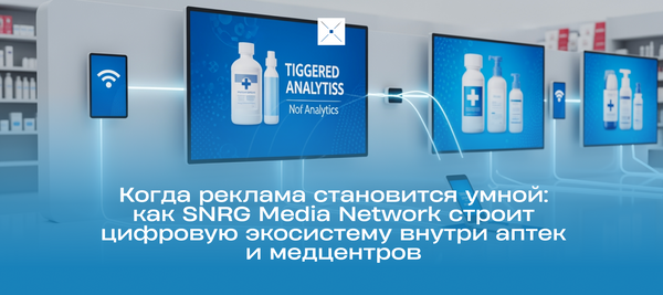 Когда реклама становится умной: как SNRG Media Network строит цифровую экосистему внутри аптек и медцентров