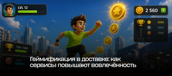 Геймификация в доставке: как сервисы повышают вовлечённость
