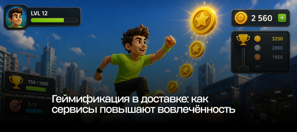 Геймификация в доставке: как сервисы повышают вовлечённость