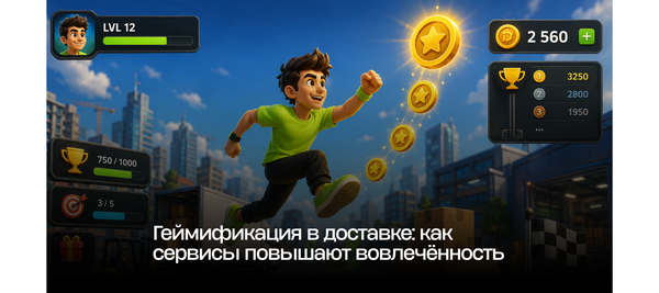 Геймификация в доставке: как сервисы повышают вовлечённость